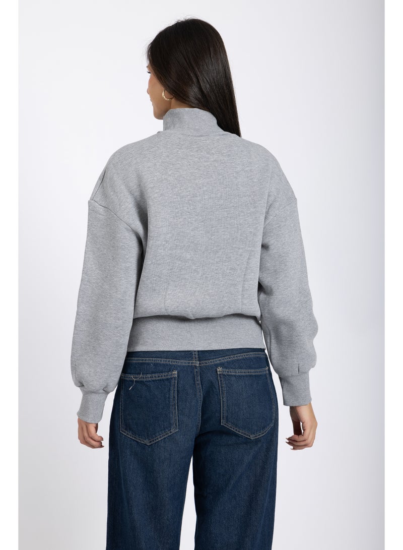 AMICI Double-zipper sweater Grey - Image 3